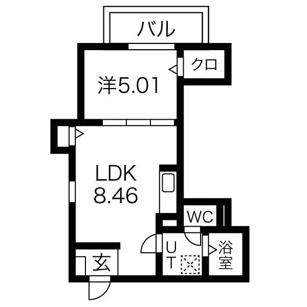 富木駅 徒歩3分 3階の物件間取画像