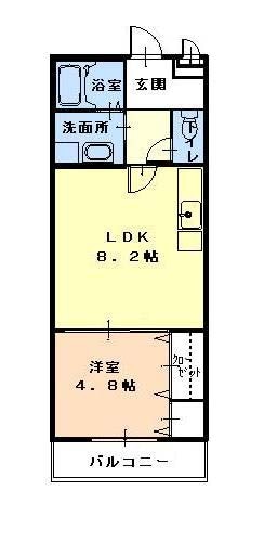 フジパレス石津川ＷＥＳＴの物件間取画像