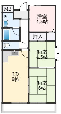 コーポラス杉の物件間取画像