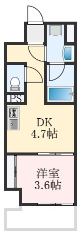 鳳駅 徒歩6分 9階の物件間取画像