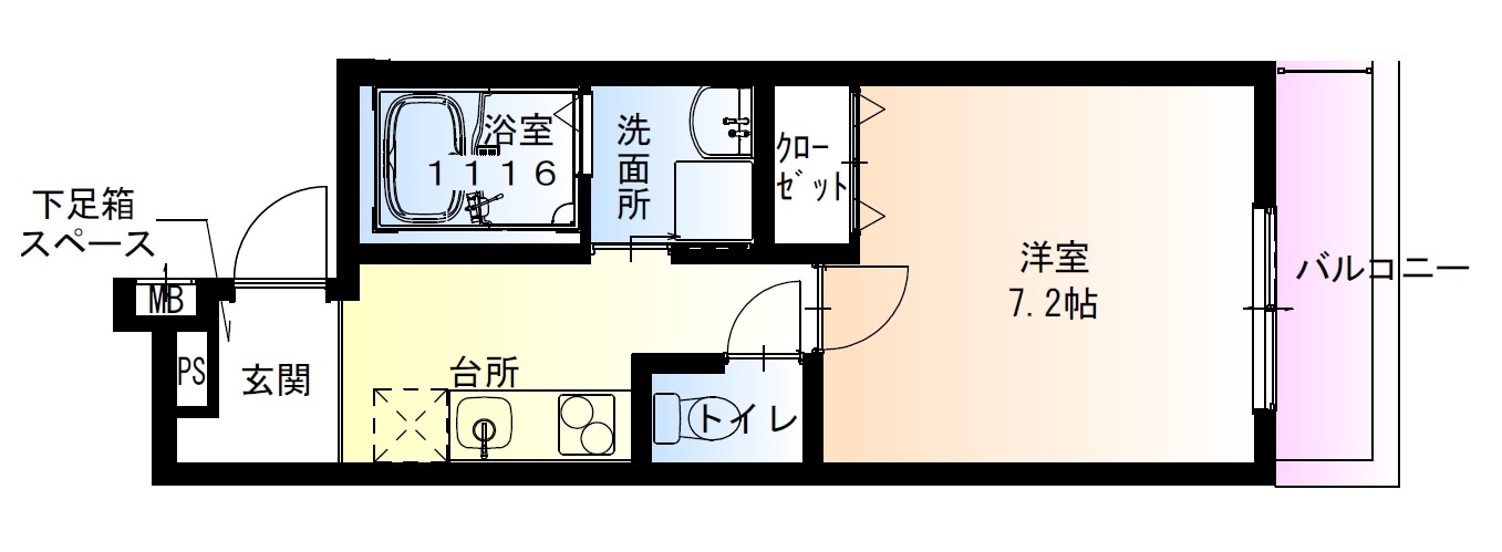 フジパレス泉大津ノースの物件間取画像