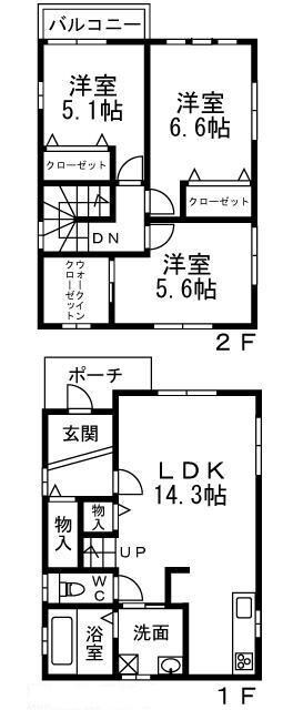 フジパレス戸建賃貸鳳西町三丁の物件間取画像