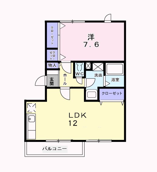 ベルシュラインの物件間取画像