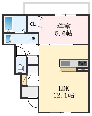 ハイムメゾン高石加茂の物件間取画像