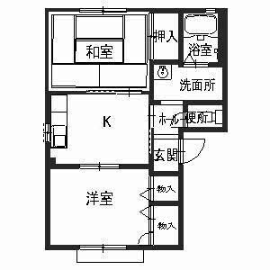 花水木タウンの物件間取画像