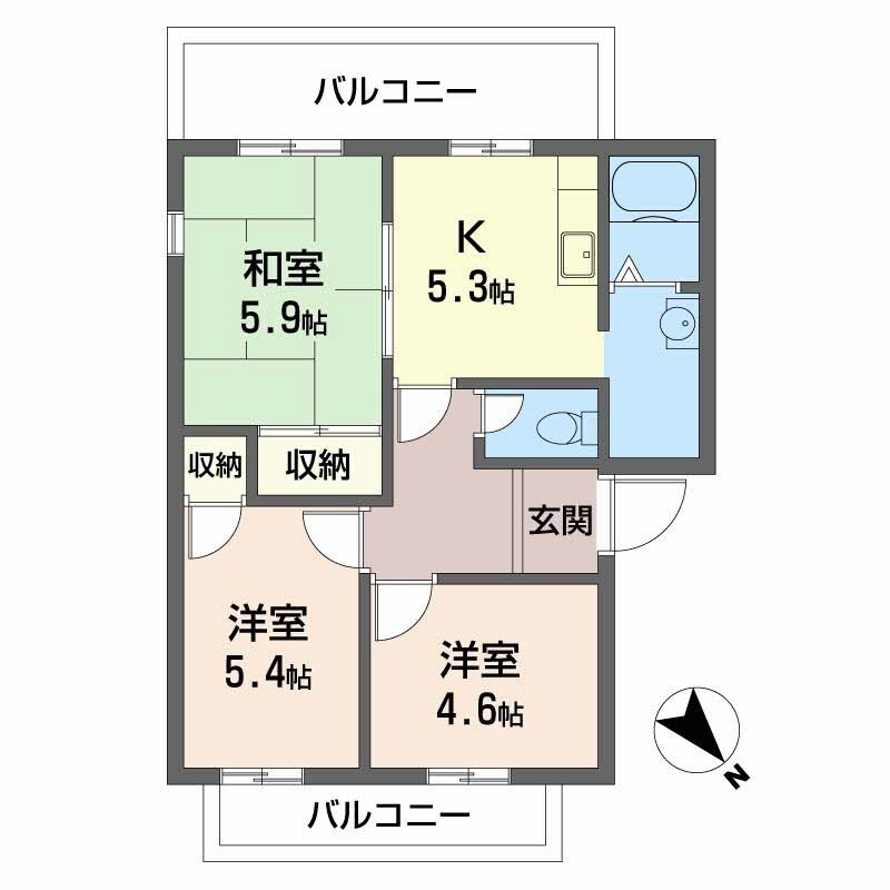 クールメゾン・和泉の物件間取画像