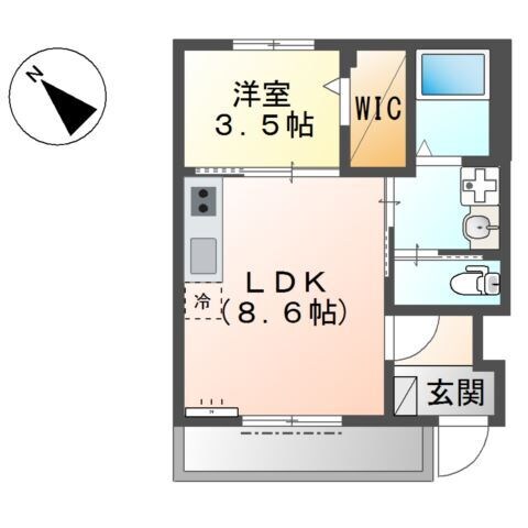 (仮称)堺市中区深井中町新築アパートの物件間取画像