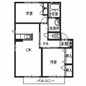 HANA壱番館の物件間取画像