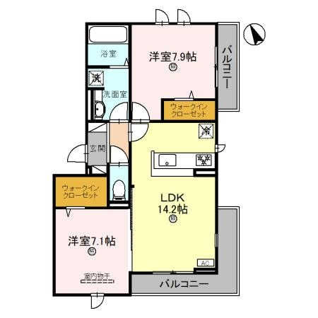 Avancee鳳の物件間取画像