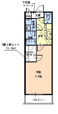 モンサント旭町の物件間取画像