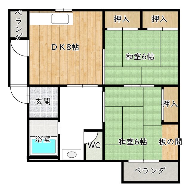 はまゆう物産株式会社の物件間取画像