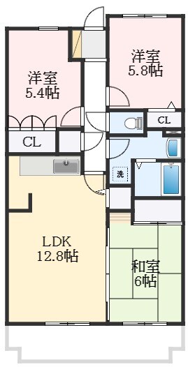 朝日プラザシティサザンパークI棟の物件間取画像