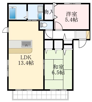 K’sアプローズC棟の物件間取画像