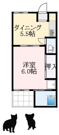 ビレッジハウス伏屋5号棟の物件間取画像