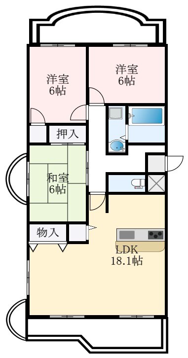 フォレストコート高尾の物件間取画像