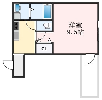 北信太駅 徒歩3分 2階の物件間取画像