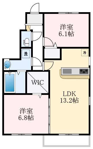 アルミック山荘Cの物件間取画像