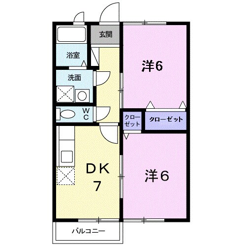 フェリースの物件間取画像