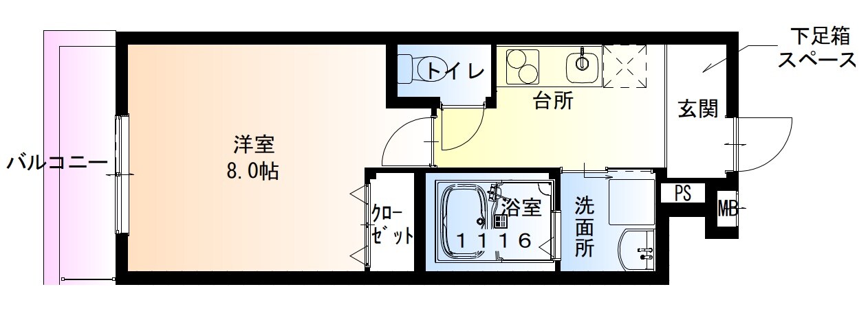 フジパレス助松町Ⅰ番館の物件間取画像