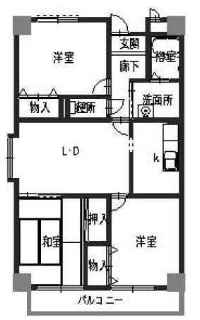 パルティール小柴の物件間取画像