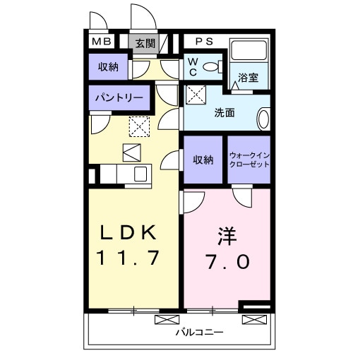 ラフェリシテの物件間取画像