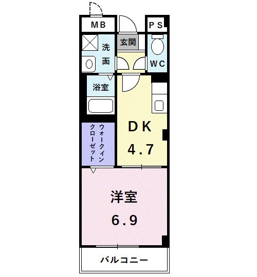 深井駅 徒歩24分 4階の物件間取画像