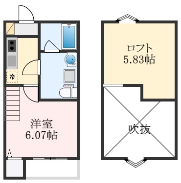 富木駅 徒歩14分 2階の物件間取画像