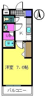 鳳駅 徒歩7分 2階の物件間取画像