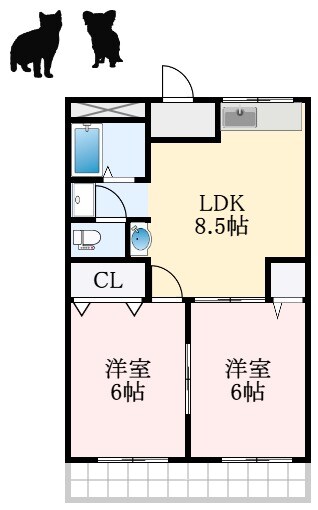 サンハイツハッピーの物件間取画像