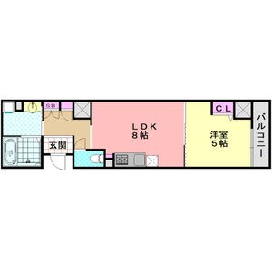 鳳駅 徒歩11分 6階の物件間取画像