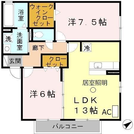ルミリューはくようの物件間取画像