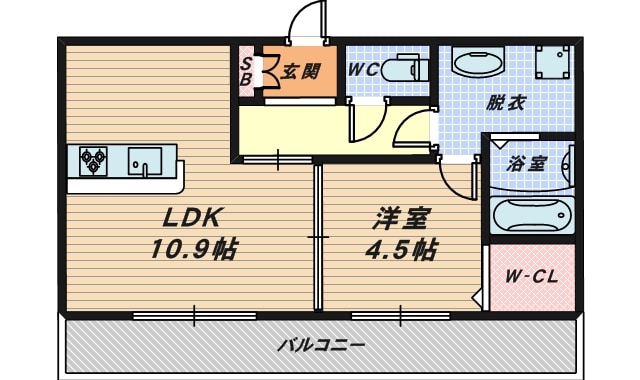 ボンヌジュルネの物件間取画像