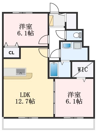 サンプリエの物件間取画像