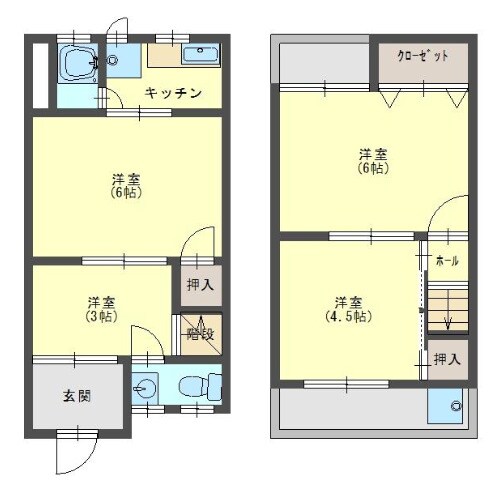 富木駅 徒歩11分 1-2階の物件間取画像