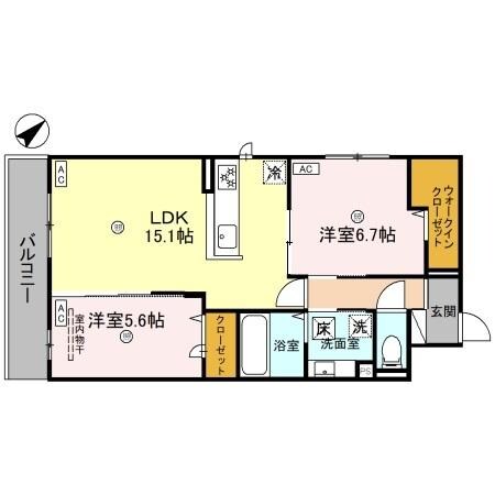 泉大津駅 徒歩12分 2階の物件間取画像