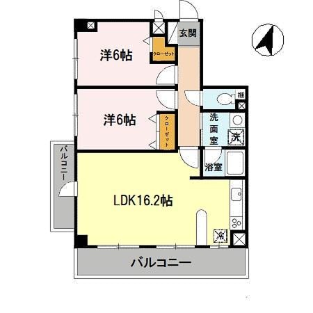 津久野駅 徒歩7分 7階の物件間取画像