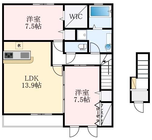 コンフォート大伴の物件間取画像