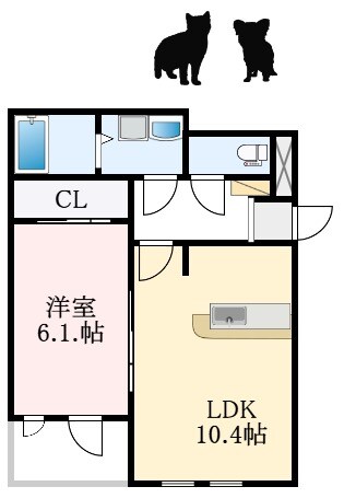 深井駅 徒歩21分 2階の物件間取画像