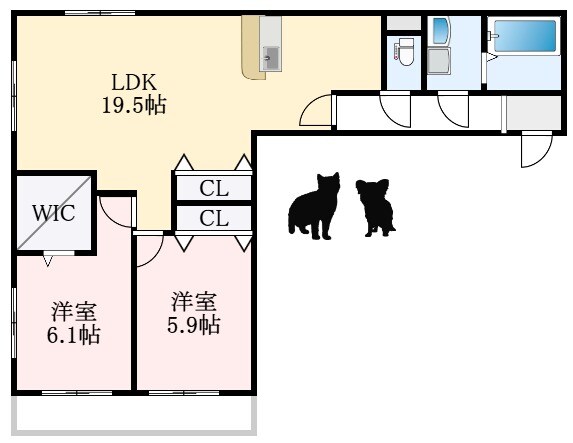 深井駅 徒歩21分 1階の物件間取画像