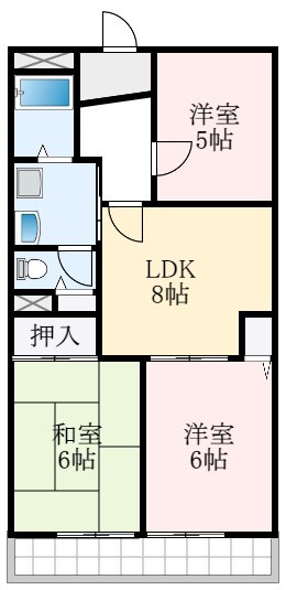 プレスコートの物件間取画像