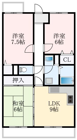 サザンピア泉北深井の物件間取画像