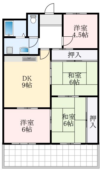 パークヒルズオーカーの物件間取画像