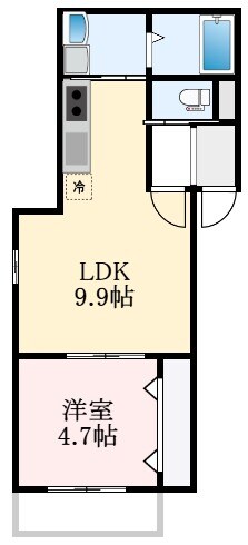 北野田駅 徒歩7分 3階の物件間取画像