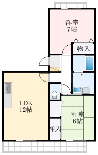 クレスト想の物件間取画像