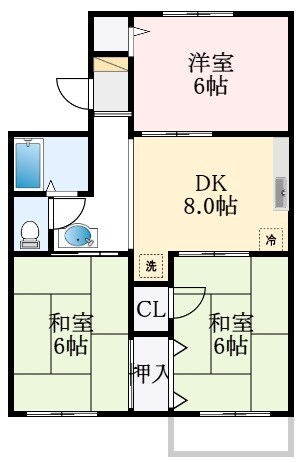 トリバン深井の物件間取画像