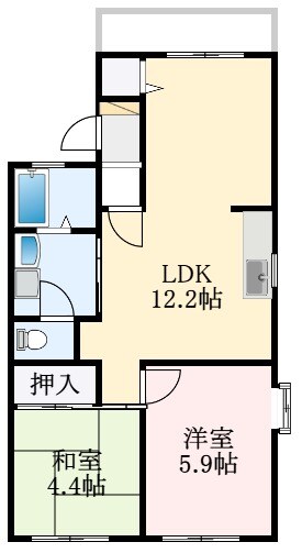 グリーンヒル小金台E棟の物件間取画像
