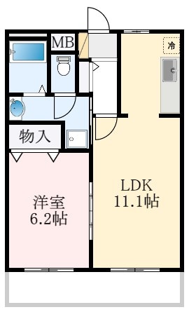 富田林西口駅 徒歩6分 2階の物件間取画像