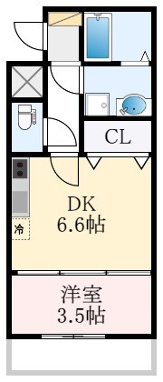 初芝駅 徒歩10分 2階の物件間取画像