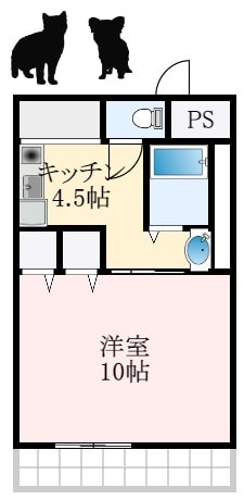 深井駅 徒歩15分 6階の物件間取画像