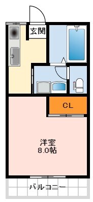 ラフォーレ金剛の物件間取画像